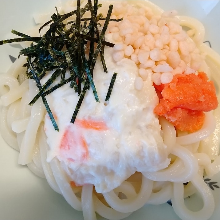 明太ポテサラ★うどん